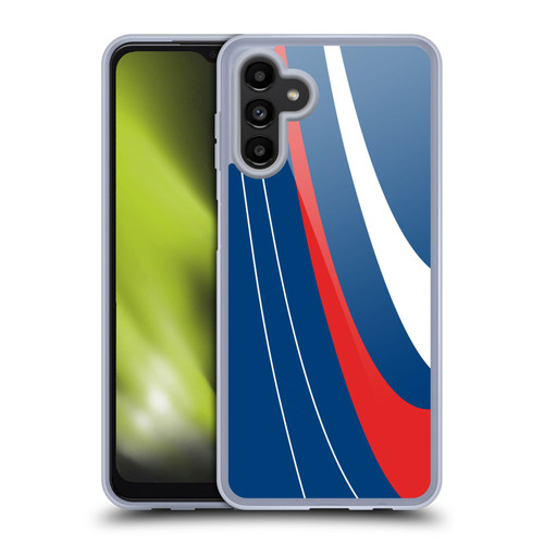 Ameritech Graphics Red And White Swirl Soft Gel Case for Samsung Galaxy A13 5G (2021)