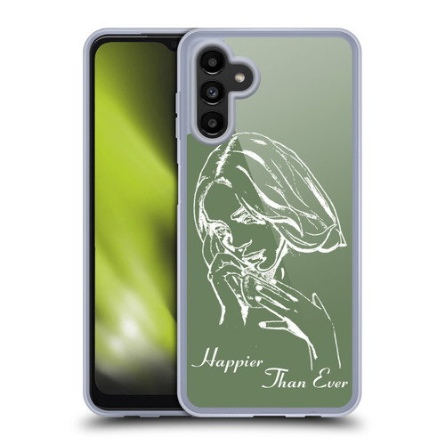 Billie Eilish Happier Than Ever Album Stencil Green Soft Gel Case for Samsung Galaxy A13 5G (2021)