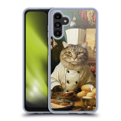 Michael David Ward Humor & Botanicals Cat Chef Soft Gel Case for Samsung Galaxy A13 5G (2021)