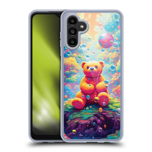 Michael David Ward Psychedelic Art Teddy Bear In Wonderland Soft Gel Case for Samsung Galaxy A13 5G (2021)