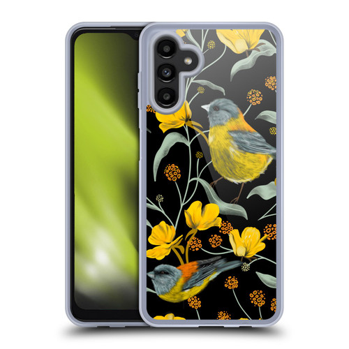 Anis Illustration Graphics Yellow Birds Soft Gel Case for Samsung Galaxy A13 5G (2021)