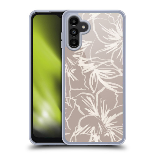 Anis Illustration Mix Pattern Floral Lines Soft Gel Case for Samsung Galaxy A13 5G (2021)