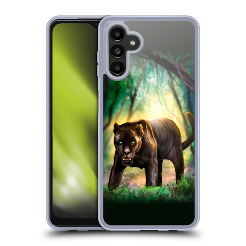 Anthony Christou Fantasy Art Black Panther Soft Gel Case for Samsung Galaxy A13 5G (2021)