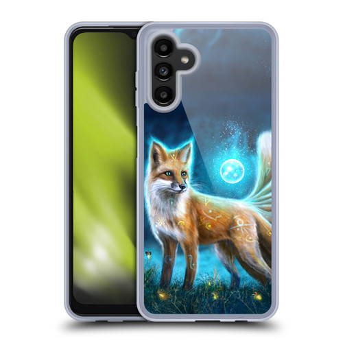 Anthony Christou Fantasy Art Magic Fox In Moonlight Soft Gel Case for Samsung Galaxy A13 5G (2021)