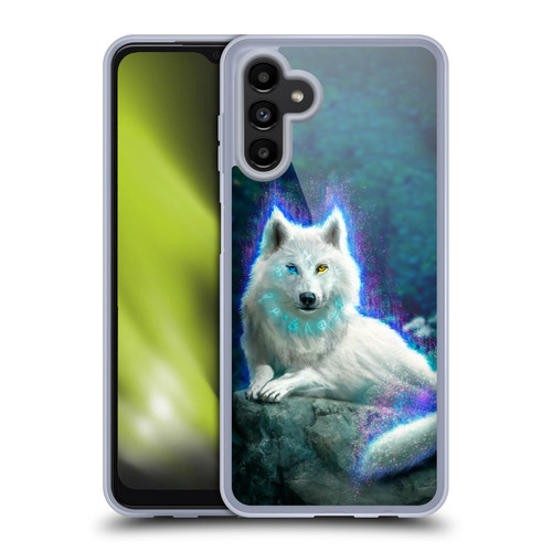 Anthony Christou Fantasy Art White Wolf Soft Gel Case for Samsung Galaxy A13 5G (2021)