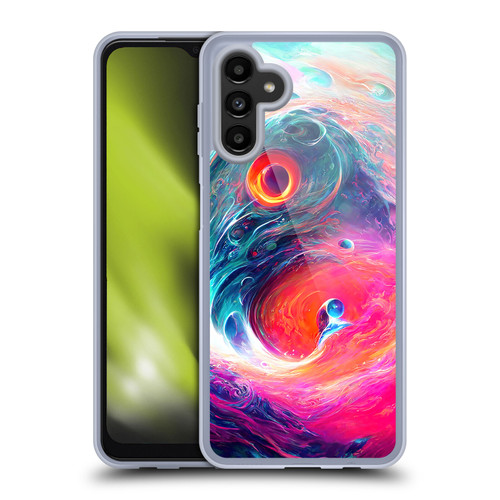 Wumples Cosmic Arts Blue And Pink Yin Yang Vortex Soft Gel Case for Samsung Galaxy A13 5G (2021)