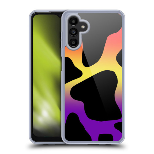 Grace Illustration Cow Prints Sunset Soft Gel Case for Samsung Galaxy A13 5G (2021)