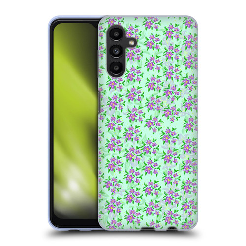 Grace Illustration Lovely Floral Cosmos Soft Gel Case for Samsung Galaxy A13 5G (2021)