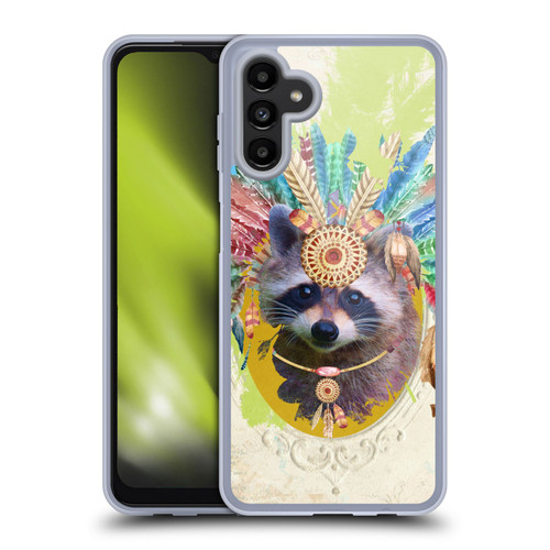 Duirwaigh Boho Animals Raccoon Soft Gel Case for Samsung Galaxy A13 5G (2021)