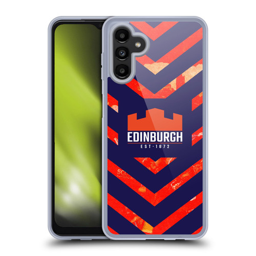 Edinburgh Rugby Graphic Art Orange Pattern Soft Gel Case for Samsung Galaxy A13 5G (2021)