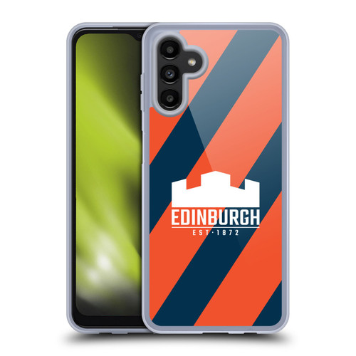 Edinburgh Rugby Logo Art Diagonal Stripes Soft Gel Case for Samsung Galaxy A13 5G (2021)