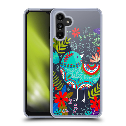 Haroulita Birds And Flowers Bird Mandala Soft Gel Case for Samsung Galaxy A13 5G (2021)