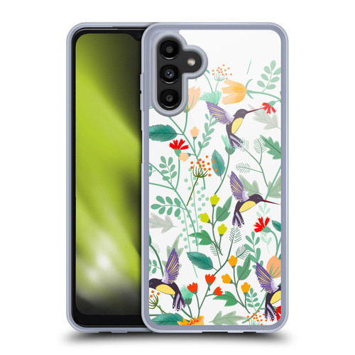Haroulita Birds And Flowers Hummingbirds Soft Gel Case for Samsung Galaxy A13 5G (2021)