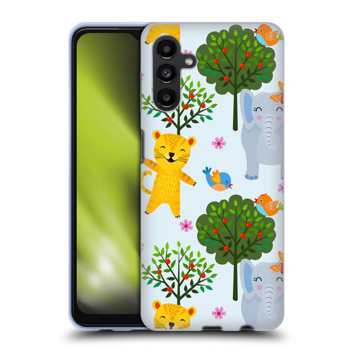 Haroulita Forest Tiger And Elephant Soft Gel Case for Samsung Galaxy A13 5G (2021)