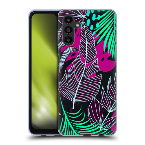 Haroulita Leaves 2 Magenta Soft Gel Case for Samsung Galaxy A13 5G (2021)