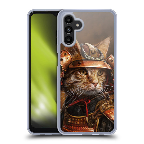 Haroulita Mix Art Animals Samurai Cat Soft Gel Case for Samsung Galaxy A13 5G (2021)