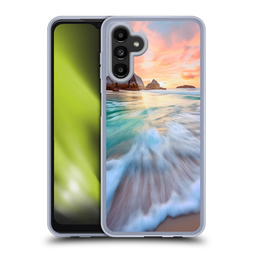 Haroulita Sceneries Sunset Beach Soft Gel Case for Samsung Galaxy A13 5G (2021)