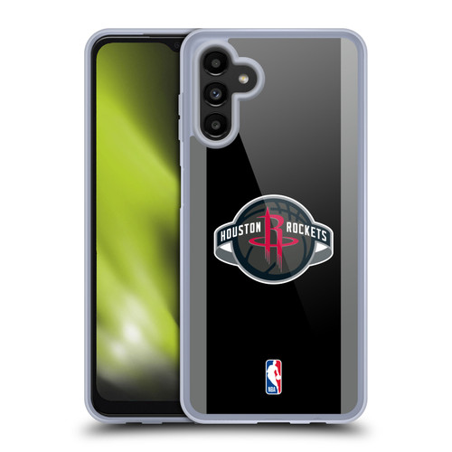 NBA Houston Rockets Logo Black Design Soft Gel Case for Samsung Galaxy A13 5G (2021)