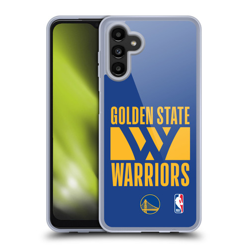 NBA Golden State Warriors Typography Soft Gel Case for Samsung Galaxy A13 5G (2021)