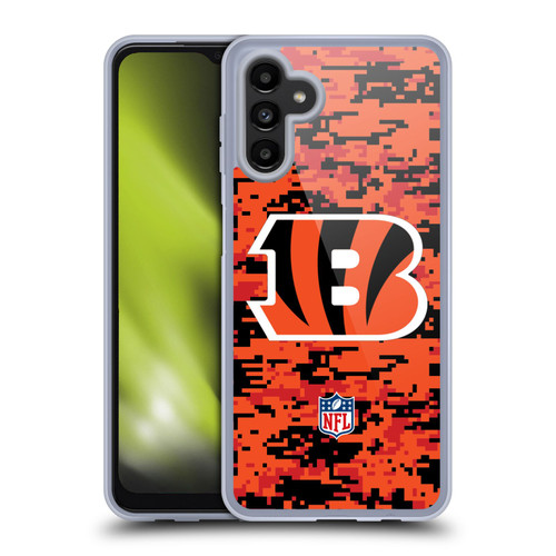 NFL Cincinnati Bengals Graphics Digital Camouflage Soft Gel Case for Samsung Galaxy A13 5G (2021)