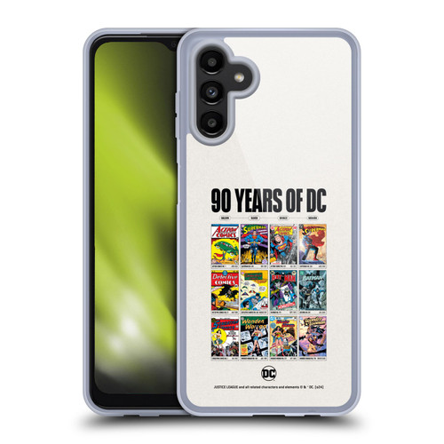 Justice League DC Comics 90th Anniversary Trinity Through Ages Soft Gel Case for Samsung Galaxy A13 5G (2021)