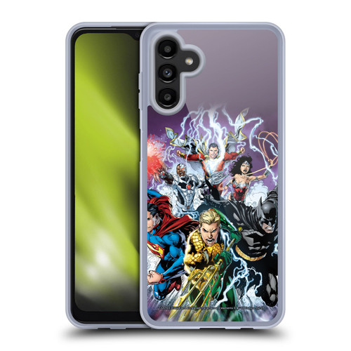 Justice League DC Comics Comic Book Covers New 52 #15 Soft Gel Case for Samsung Galaxy A13 5G (2021)