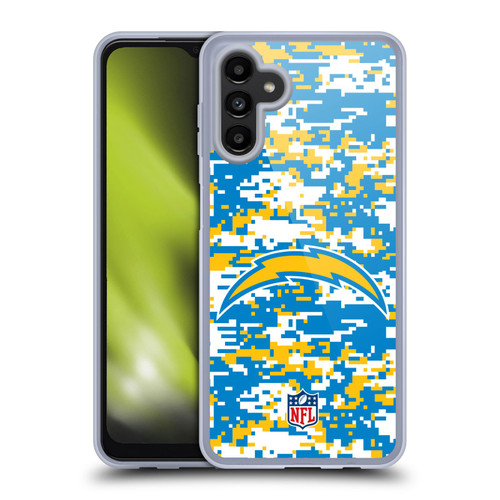 NFL Los Angeles Chargers Graphics Digital Camouflage Soft Gel Case for Samsung Galaxy A13 5G (2021)