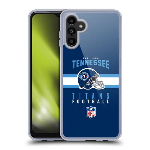 NFL Tennessee Titans Graphics Helmet Typography Soft Gel Case for Samsung Galaxy A13 5G (2021)