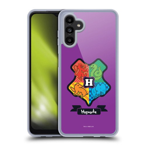 Harry Potter Deathly Hallows I Hogwarts Crest Soft Gel Case for Samsung Galaxy A13 5G (2021)