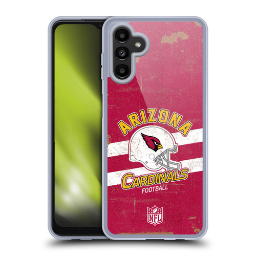 NFL Arizona Cardinals Logo Art Helmet Distressed Soft Gel Case for Samsung Galaxy A13 5G (2021)