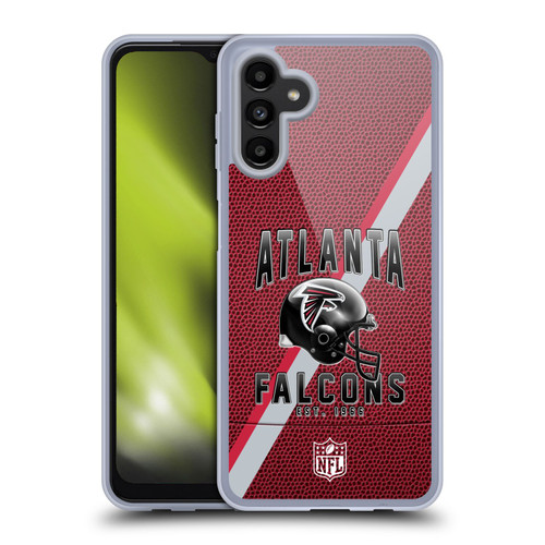 NFL Atlanta Falcons Logo Art Football Stripes Soft Gel Case for Samsung Galaxy A13 5G (2021)