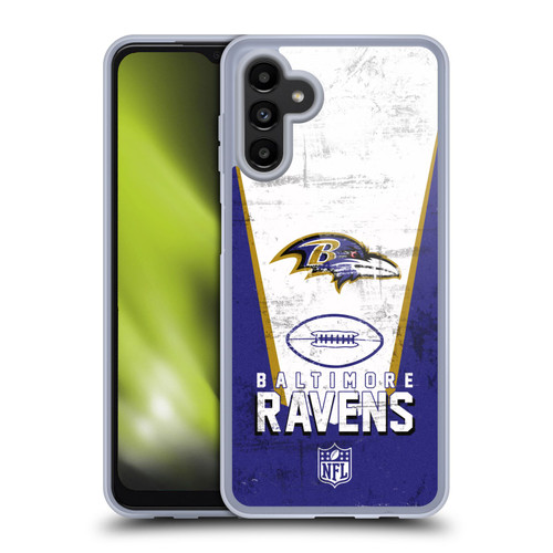NFL Baltimore Ravens Logo Art Banner Soft Gel Case for Samsung Galaxy A13 5G (2021)