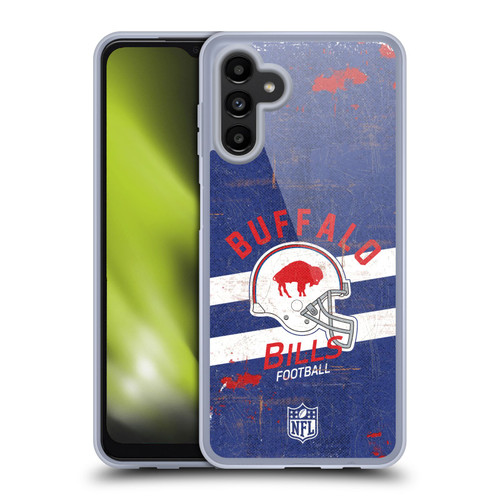 NFL Buffalo Bills Logo Art Helmet Distressed Soft Gel Case for Samsung Galaxy A13 5G (2021)