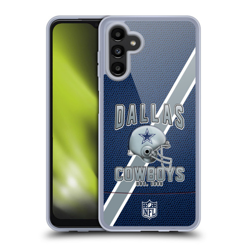 NFL Dallas Cowboys Logo Art Football Stripes Soft Gel Case for Samsung Galaxy A13 5G (2021)