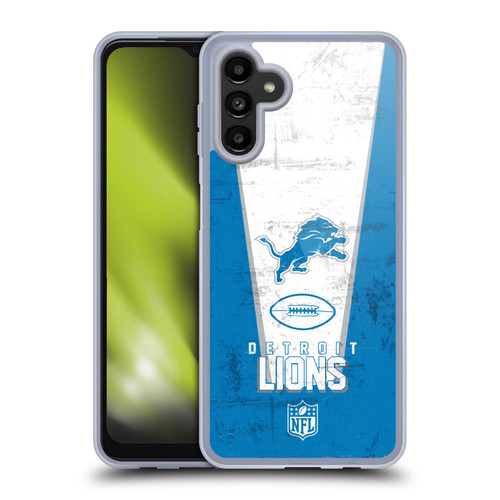 NFL Detroit Lions Logo Art Banner Soft Gel Case for Samsung Galaxy A13 5G (2021)