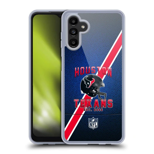 NFL Houston Texans Logo Art Football Stripes Soft Gel Case for Samsung Galaxy A13 5G (2021)
