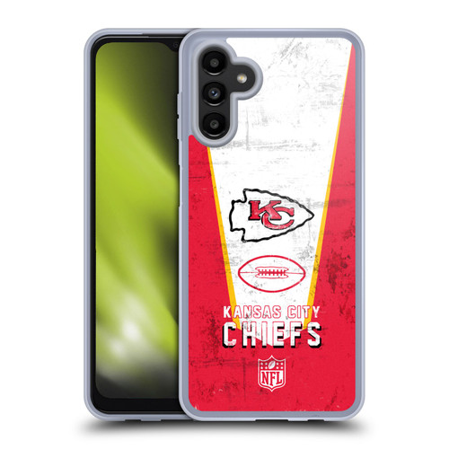 NFL Kansas City Chiefs Logo Art Banner Soft Gel Case for Samsung Galaxy A13 5G (2021)
