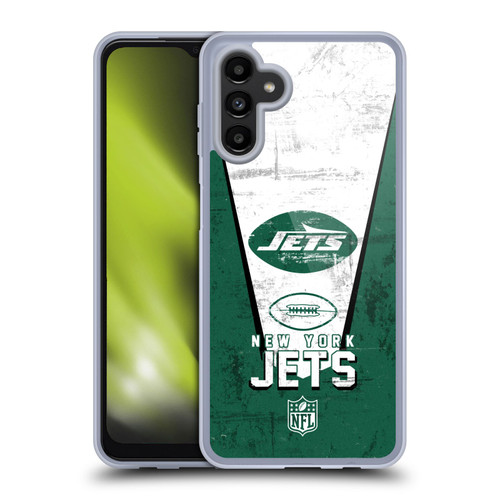 NFL New York Jets Logo Art Banner Soft Gel Case for Samsung Galaxy A13 5G (2021)