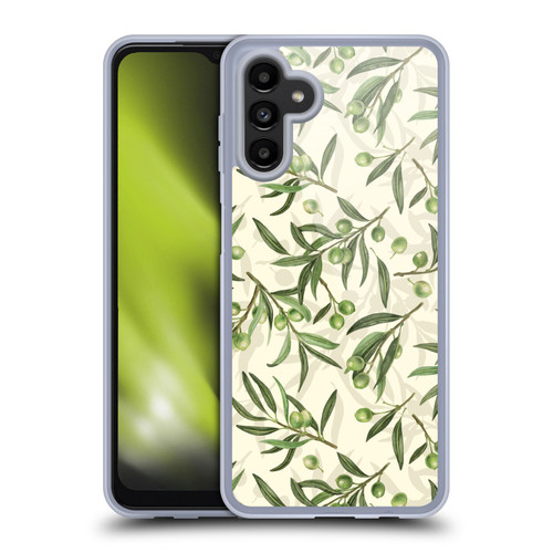 Katerina Kirilova Fruits & Foliage Patterns Olive Branches Soft Gel Case for Samsung Galaxy A13 5G (2021)