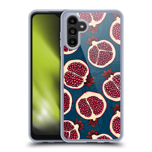 Katerina Kirilova Fruits & Foliage Patterns Pomegranate Slices Soft Gel Case for Samsung Galaxy A13 5G (2021)