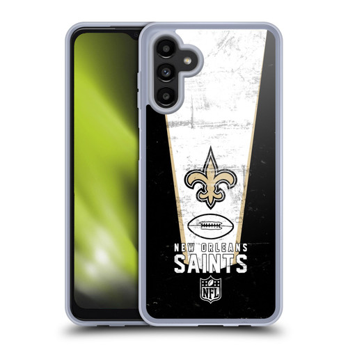 NFL New Orleans Saints Logo Art Banner Soft Gel Case for Samsung Galaxy A13 5G (2021)