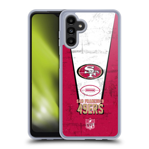 NFL San Francisco 49ers Logo Art Banner Soft Gel Case for Samsung Galaxy A13 5G (2021)