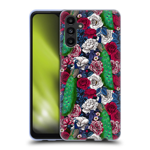 Katerina Kirilova Graphics Peacocks And Roses Soft Gel Case for Samsung Galaxy A13 5G (2021)