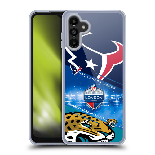 NFL 2019 London Games Texans VS. Jaguars Soft Gel Case for Samsung Galaxy A13 5G (2021)