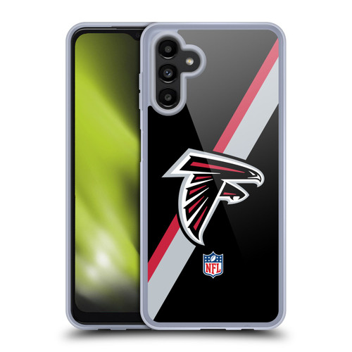 NFL Atlanta Falcons Logo Stripes Soft Gel Case for Samsung Galaxy A13 5G (2021)