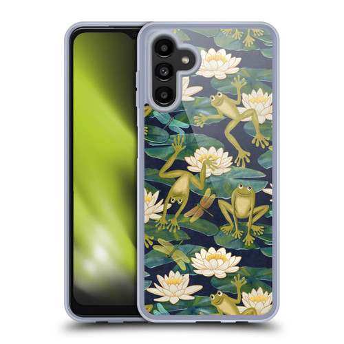 Micklyn Le Feuvre Flora And Fauna Frogs and Lilies Soft Gel Case for Samsung Galaxy A13 5G (2021)