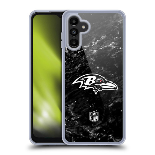 NFL Baltimore Ravens Artwork Marble Soft Gel Case for Samsung Galaxy A13 5G (2021)