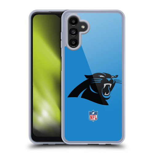 NFL Carolina Panthers Logo Plain Soft Gel Case for Samsung Galaxy A13 5G (2021)