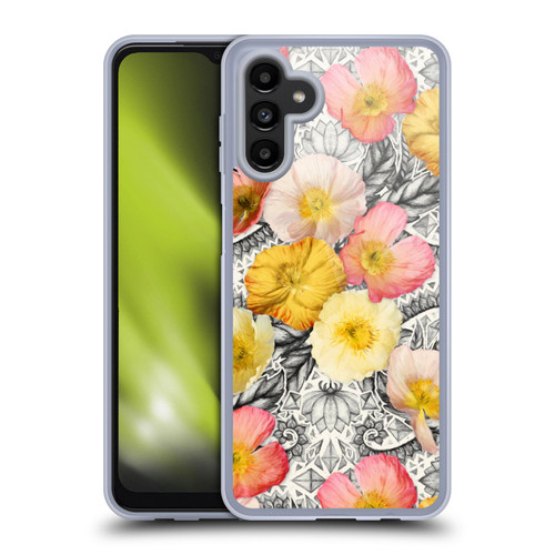 Micklyn Le Feuvre Florals 2 Collage of Flowers and Pattern Soft Gel Case for Samsung Galaxy A13 5G (2021)