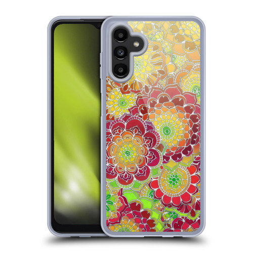 Micklyn Le Feuvre Florals 2 Flying East Soft Gel Case for Samsung Galaxy A13 5G (2021)